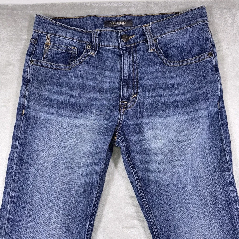 Cody James Relaxed Bootcut DUKE Jeans Men's 34x32 MedWash  Western Stretch